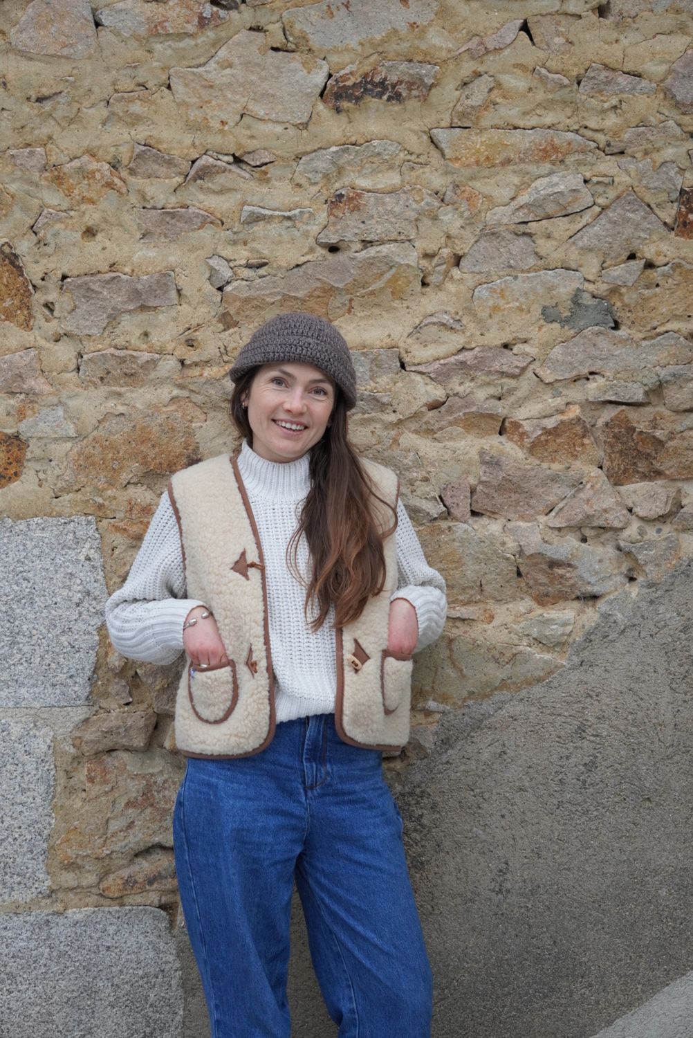 Gilet Berger Adulte en laine de 🐑 version courte ou longue