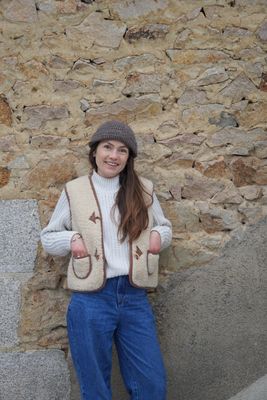 Gilet Berger Adulte en laine de 🐑 version courte ou longue