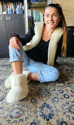 Chaussons Bottines 100% laine 🐑