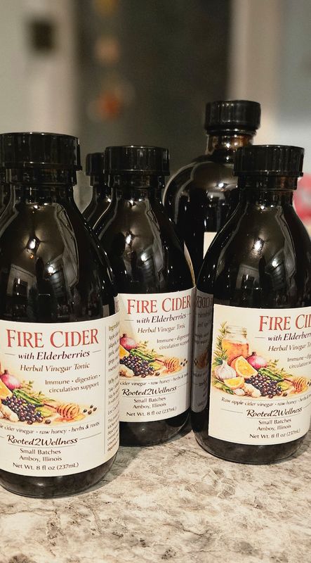 Fire Cider with Elderberry Tonic - 8 oz