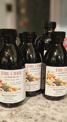 Fire Cider with Elderberry Tonic - 8 oz