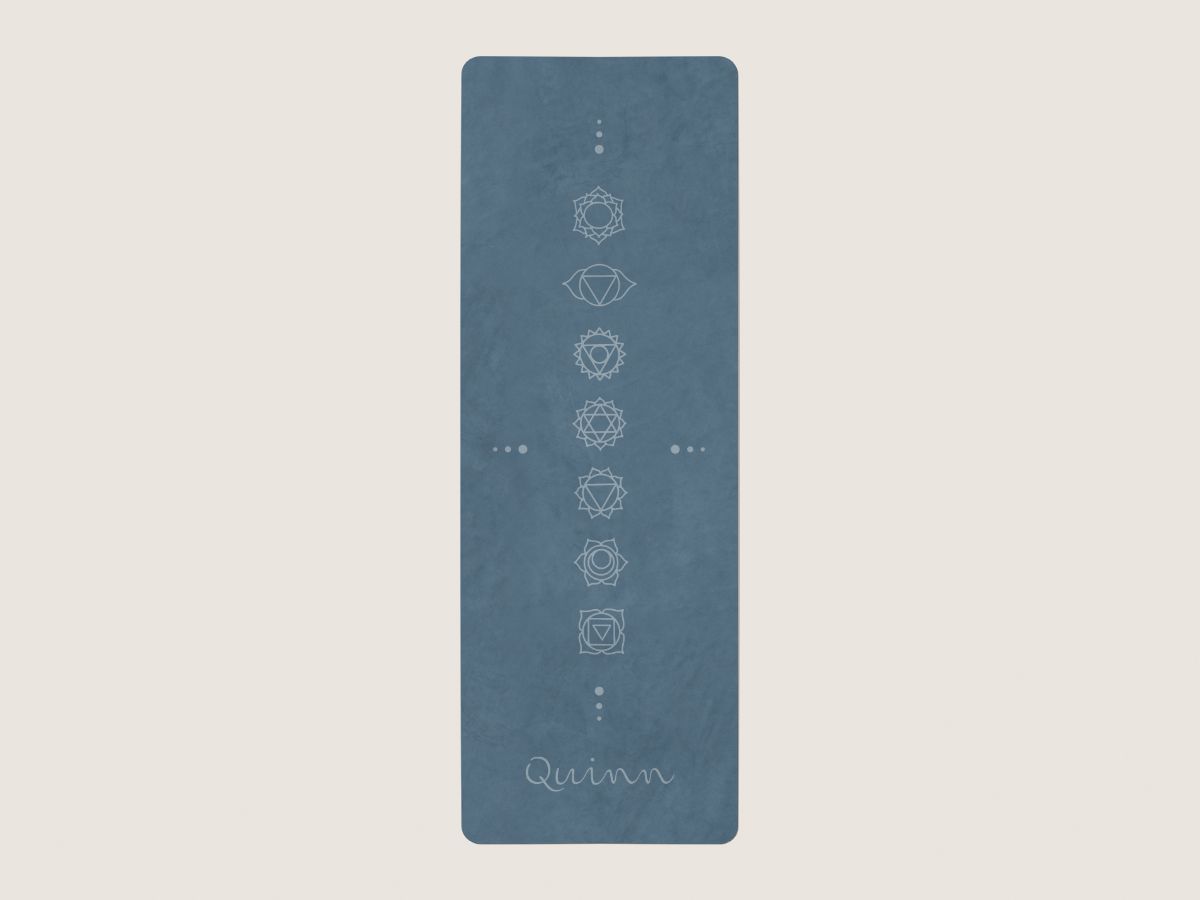 Yogamat chakra  - blauw