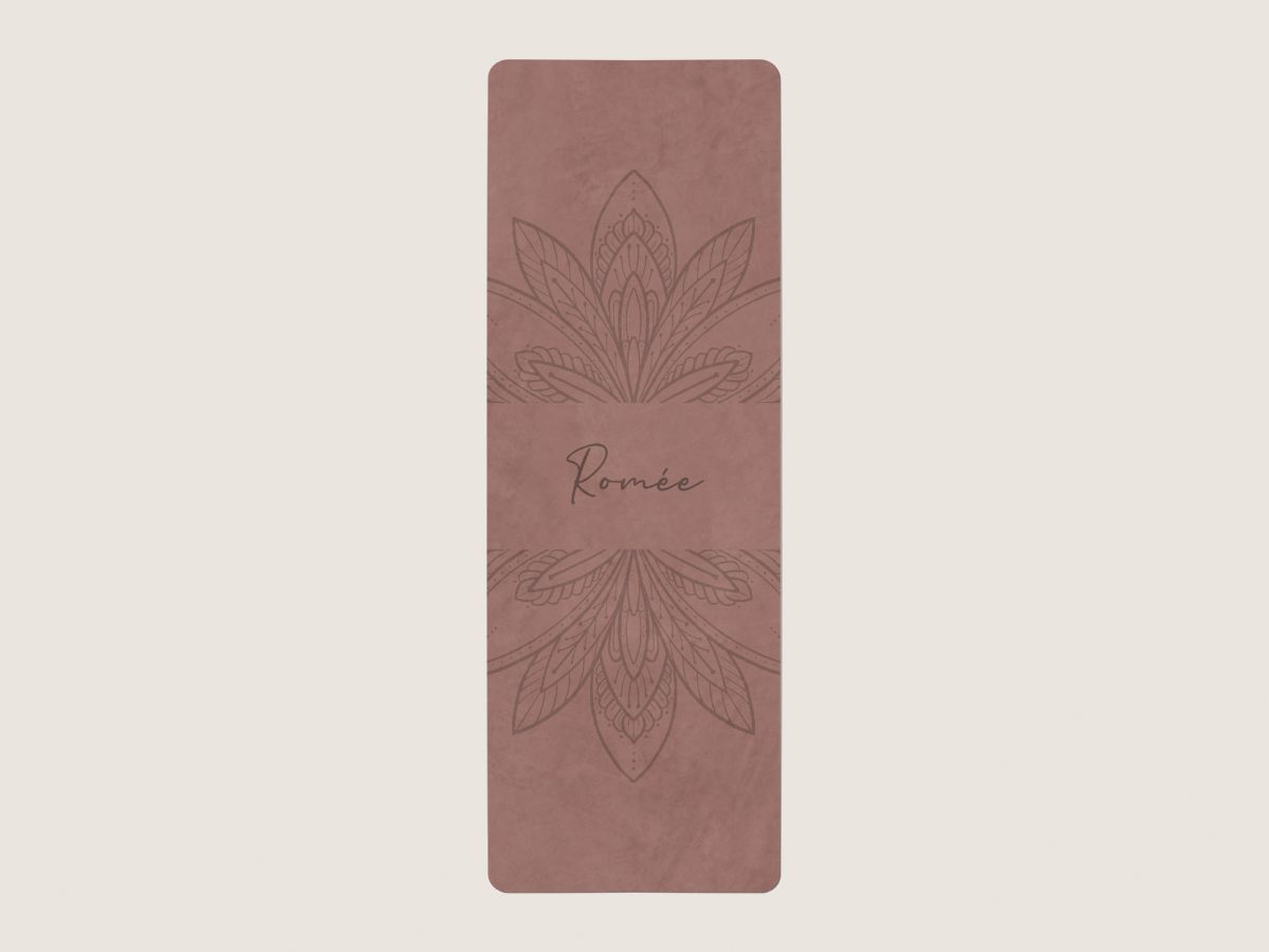 Yogamat mandala - bruin roze