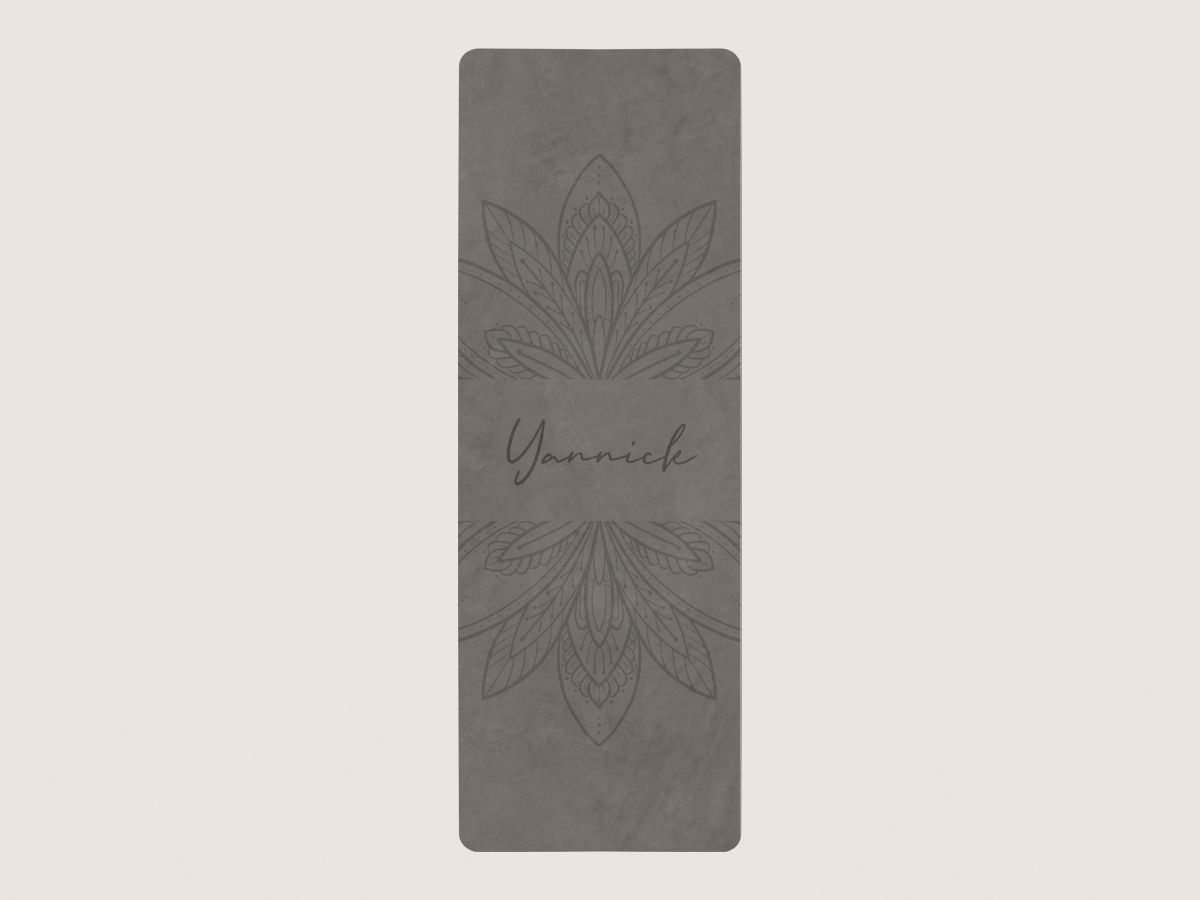 Yogamat mandala - grijs beige