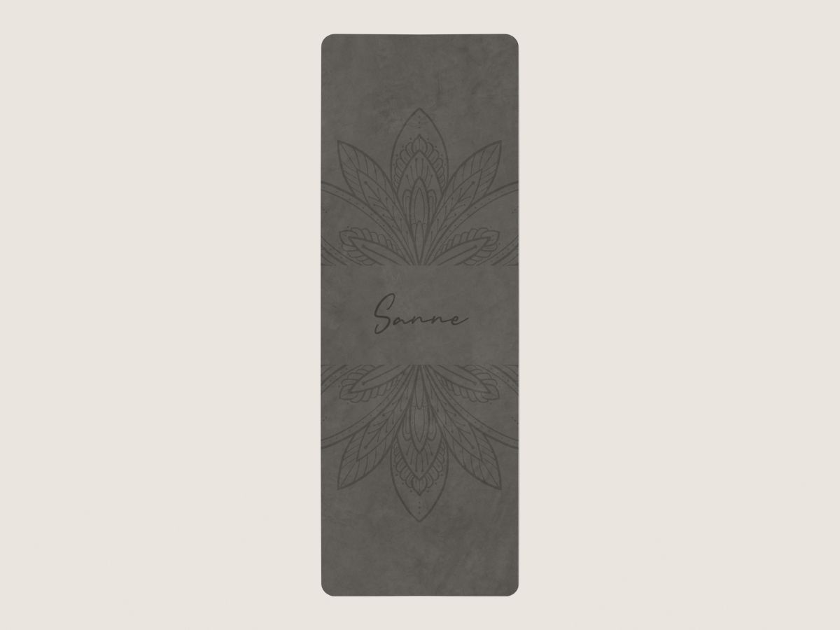 Yogamat mandala - bruin grijs