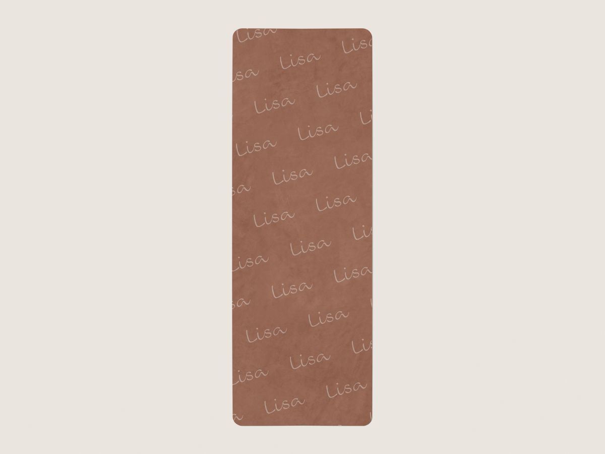 Yogamat naampatroon  - oranje