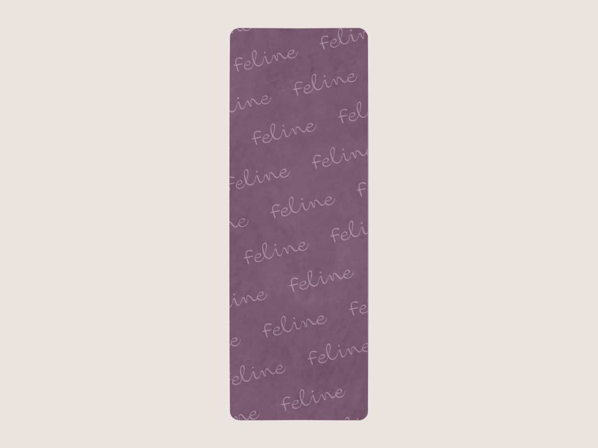 Yogamat naampatroon- paars