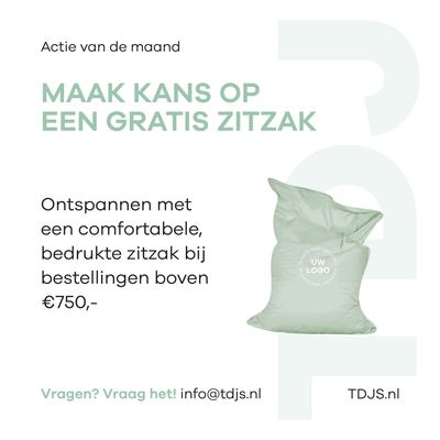 IN APRIL MAAK JE KANS OP EEN GRATIS ZITZAK