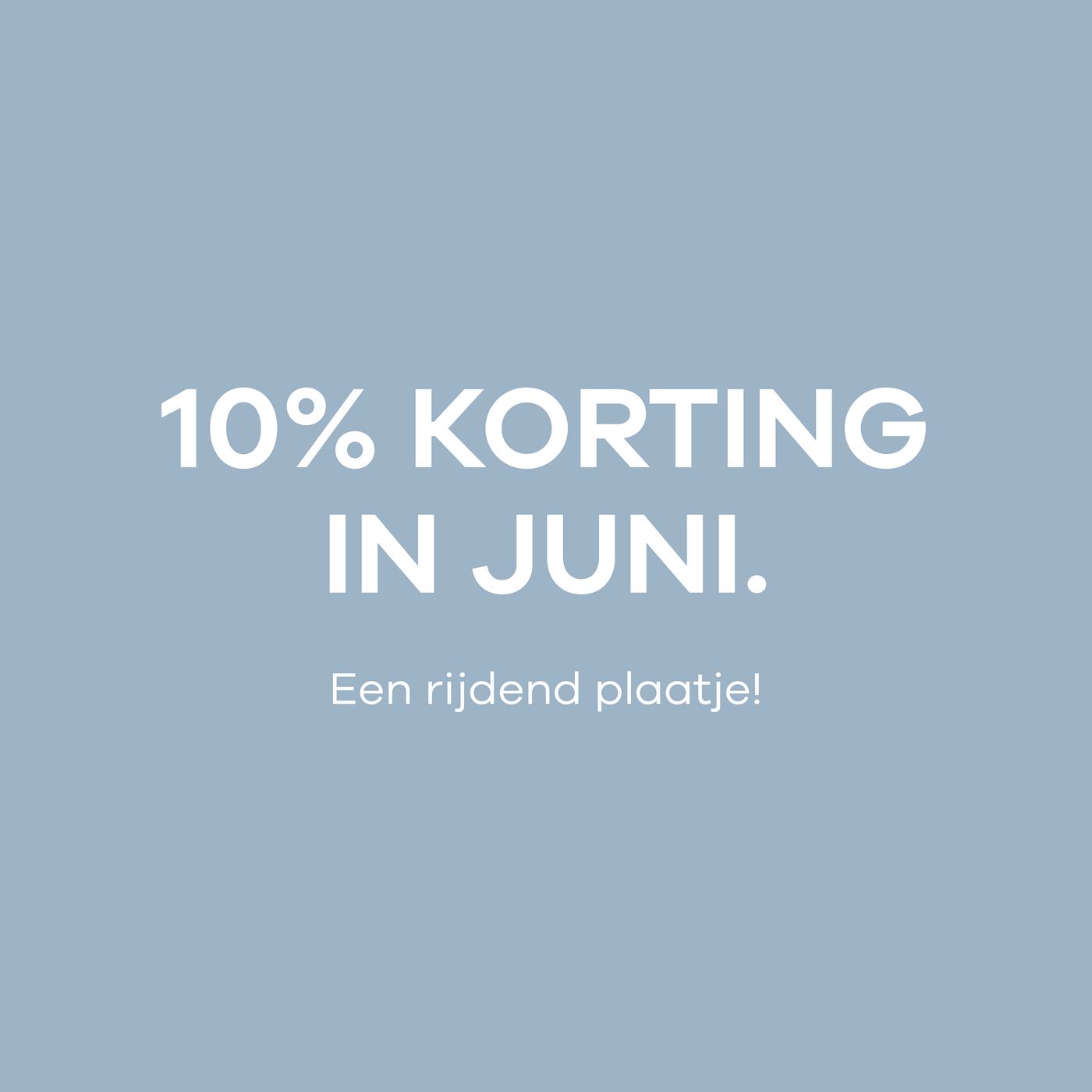 IN JUNI 10% KORTING OP EEN AUTOBELETTERING !
