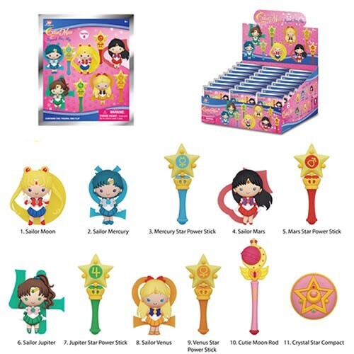 Sailor Moon Series 4 3D Foam Bag Clip Display Case of 24