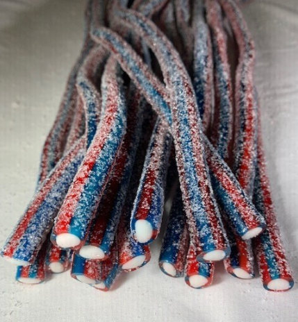 Sour Strawberry and Blueberry Licorice Rope