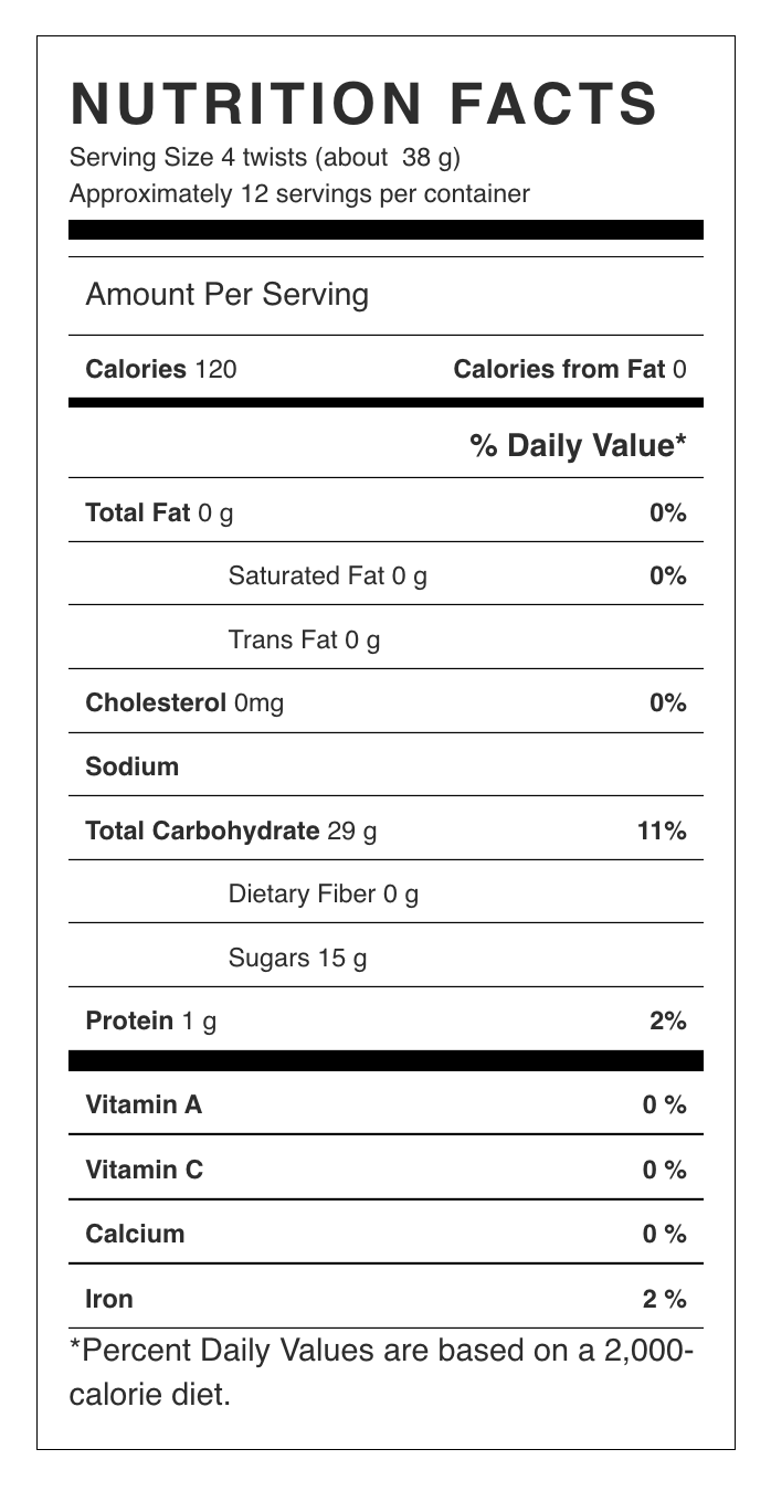 Red Twisted Licorice Ropes (5 per order)