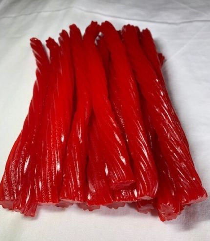 Red Twisted Licorice Ropes (5 per order)