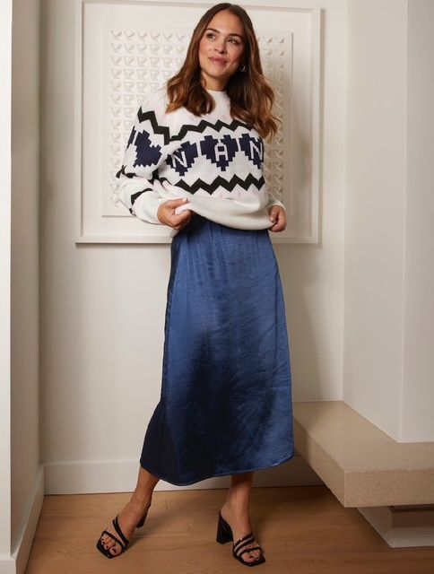 Eve - Midi Skirt Blue