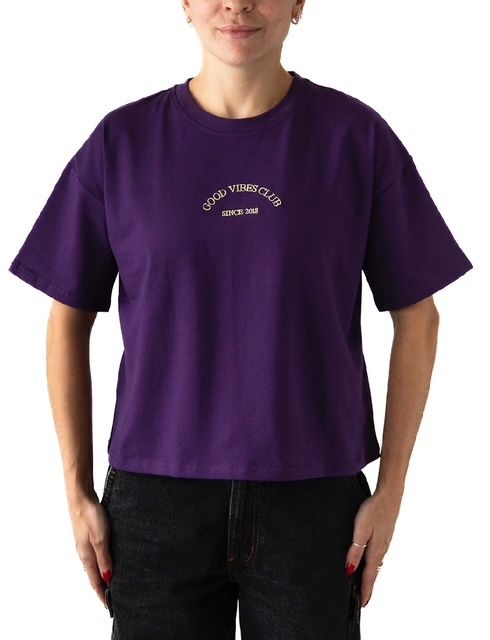 Jojo tshirt - Good vibes club violet