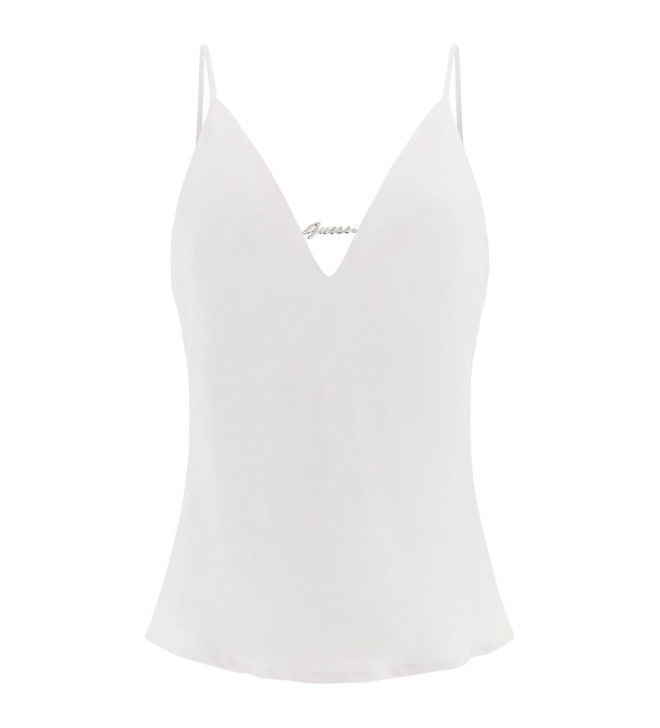 Caroline Tank Top Logo Plate - White