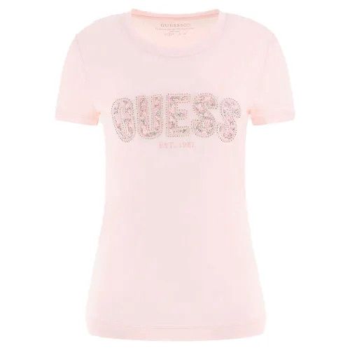 Cn Ss Logo Lace Tee T-Shirt - Low Key Pink