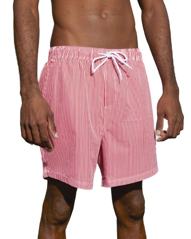 Lou - Red Stripes Boardshorts