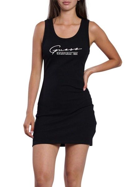Sunflower Rib Dress - Jet Black