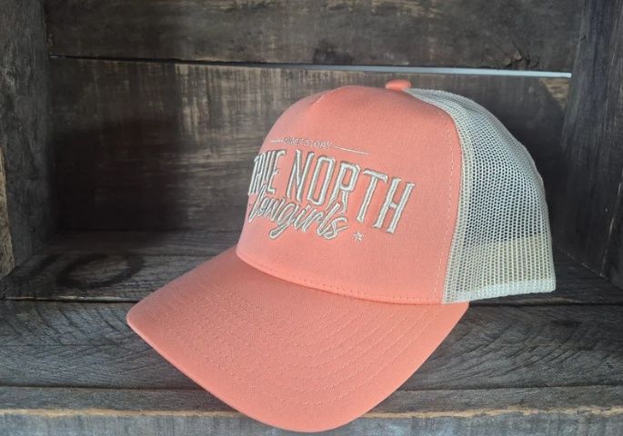 Cap Ponytail- True north cowgirls- Salmon