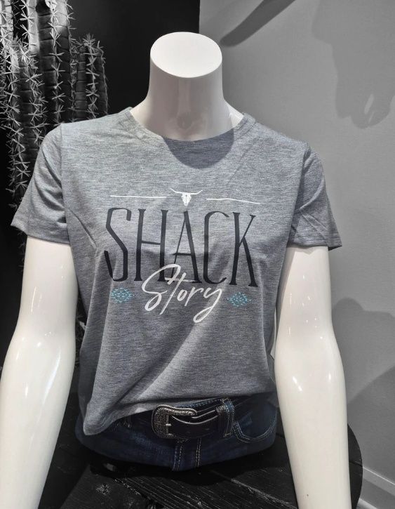 Shack Story Cropped - Grey