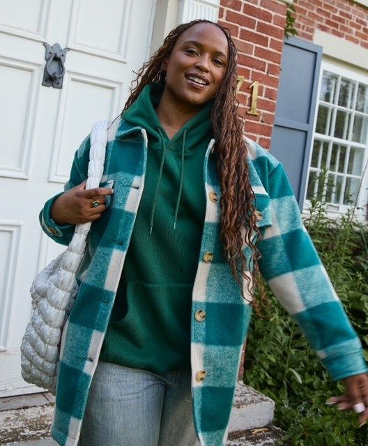 Annabelle - Green &amp; Tan Plaid