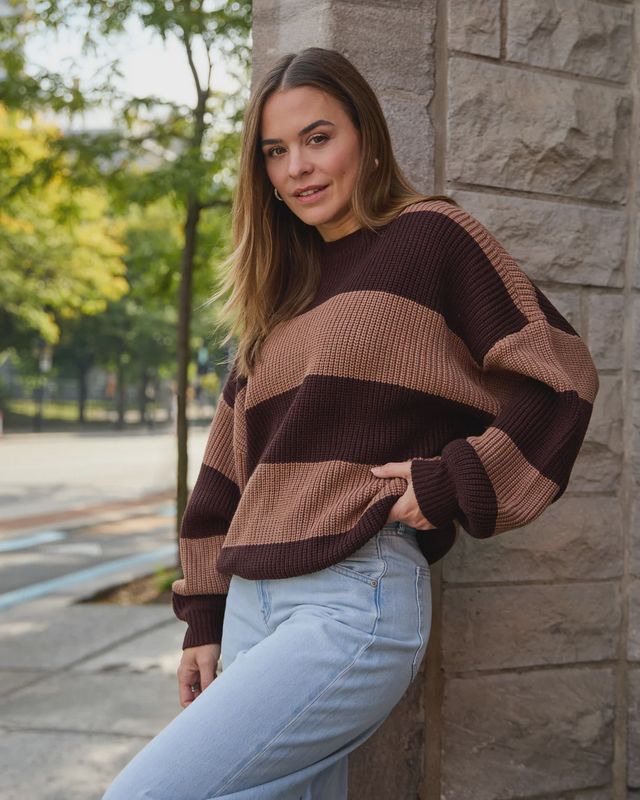 Melina - Brown stripes