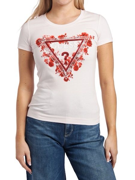 Ss cn flowers triangle tee - delicate pink