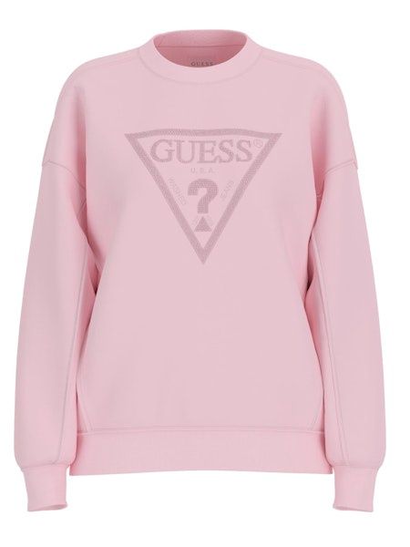 Cn triangle studs sweatshirt - Delicate pink