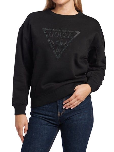 Cn triangle studs sweatshirt - Jet Black