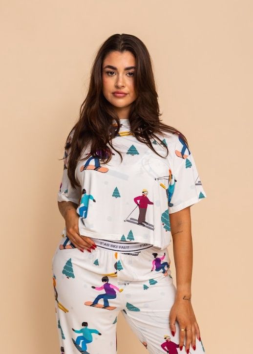 Haut pyjama - T'as ski faut