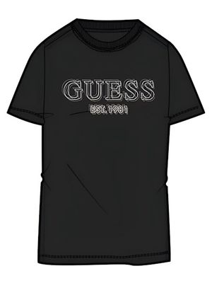 Ss Cn Embroidery Logo Tee - Jet Black