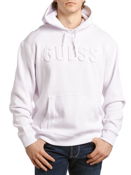 Dylan Brushed Rib Hoodie - Pure White
