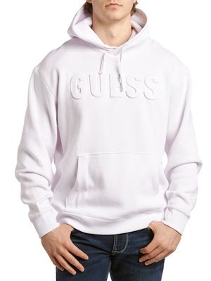Dylan Brushed Rib Hoodie - Pure White