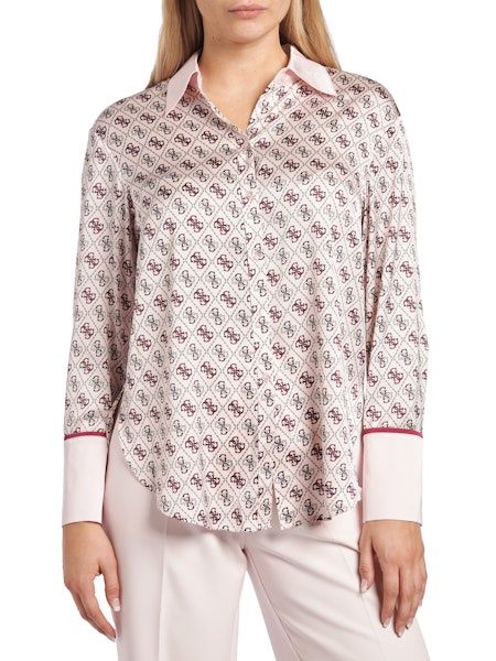 Ls Alexandra Shirt - 4G All over logo barely pink