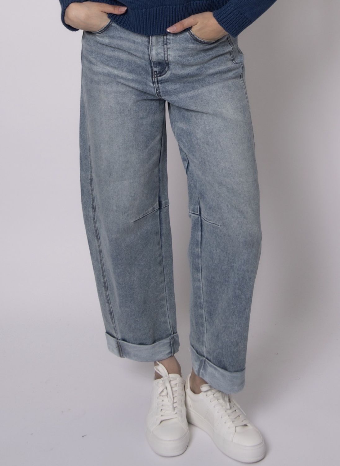 43W107SO Barni stretch denim pants - Lt wash