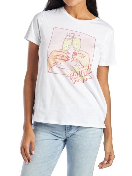 Ss Clink Easy Tee - Pure White