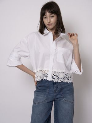 Kerwin Crisp Poplin Ls Shirt - White