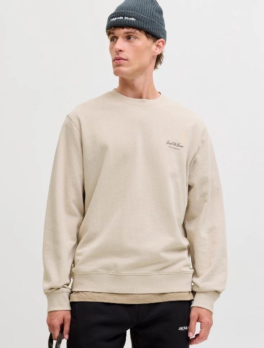 Jjearchive Graphic Sweat Crew Neck Noos - Moonbeam