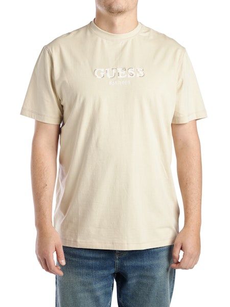 Cn Ss Guess Logo Contrast Stit - Light Oak