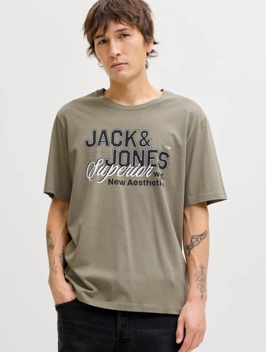 Jjelogo Tee Ss O-Neck 2 Col - Vetiver