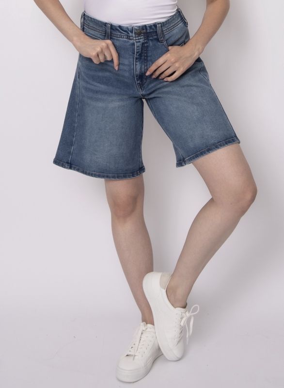 Jen Stretch Twill 5Pkt Short - Didi Dark