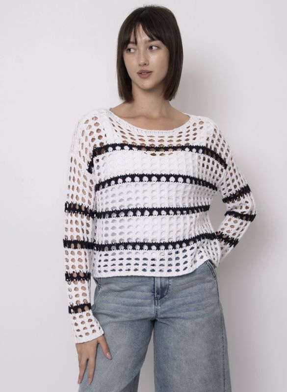 Jensyn Long Sleeve Boat Neck Pull-Over - Dk Storm