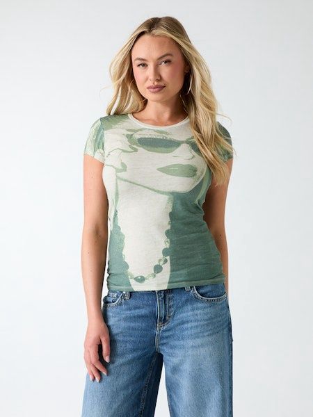 Ss icon shades r3 sub tee - Army Olive Multi