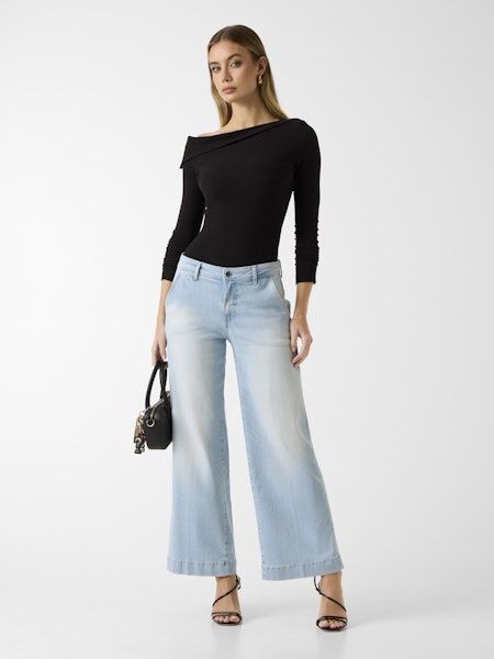 Zoya Wide Leg Crop - Colonial Light