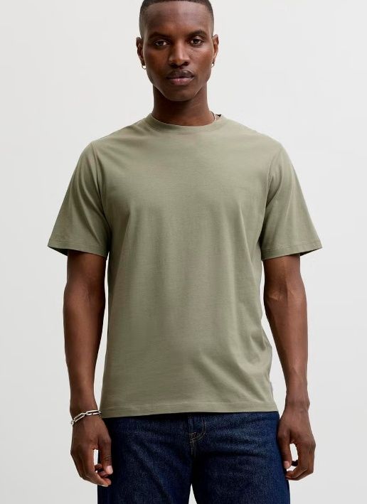 Jjeorganic Basic Tee ss O-neck Noos - Vetiver