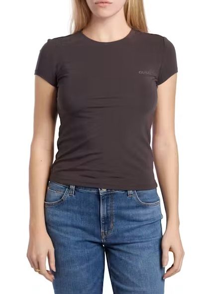 Lotus Slim Ss T-shirt - Darkest Grey
