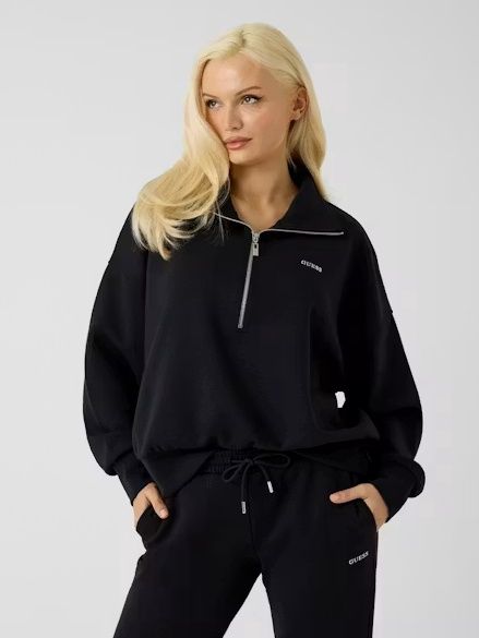 Nat Half-Zip Sweatshirt - Jet Black