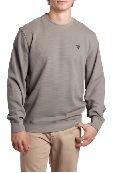Cn Ls Textured Sweatshirt - Rolling Storm