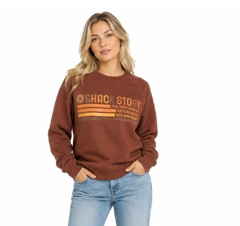 Crewneck femme wild game canyon wine